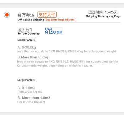 Ship by Sea or Air? My experience with Taobao Official Sea Shipment