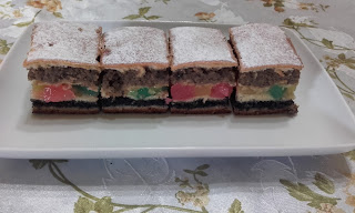 Prajitura cu nuca,mac si rahat