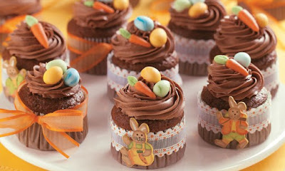 Cupcake de Cenoura e Chocolate Receita de Cupcake de Cenoura e Chocolate