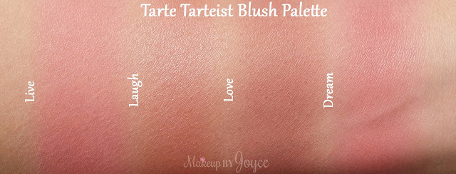 Tarte Tarteist Blush Palette Swatches