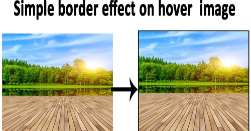 Simple border effect on hover the image