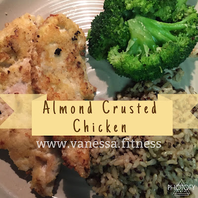 Almond Crusted Chicken - Hammer & Chisel Recipe - Vanessa.Fit