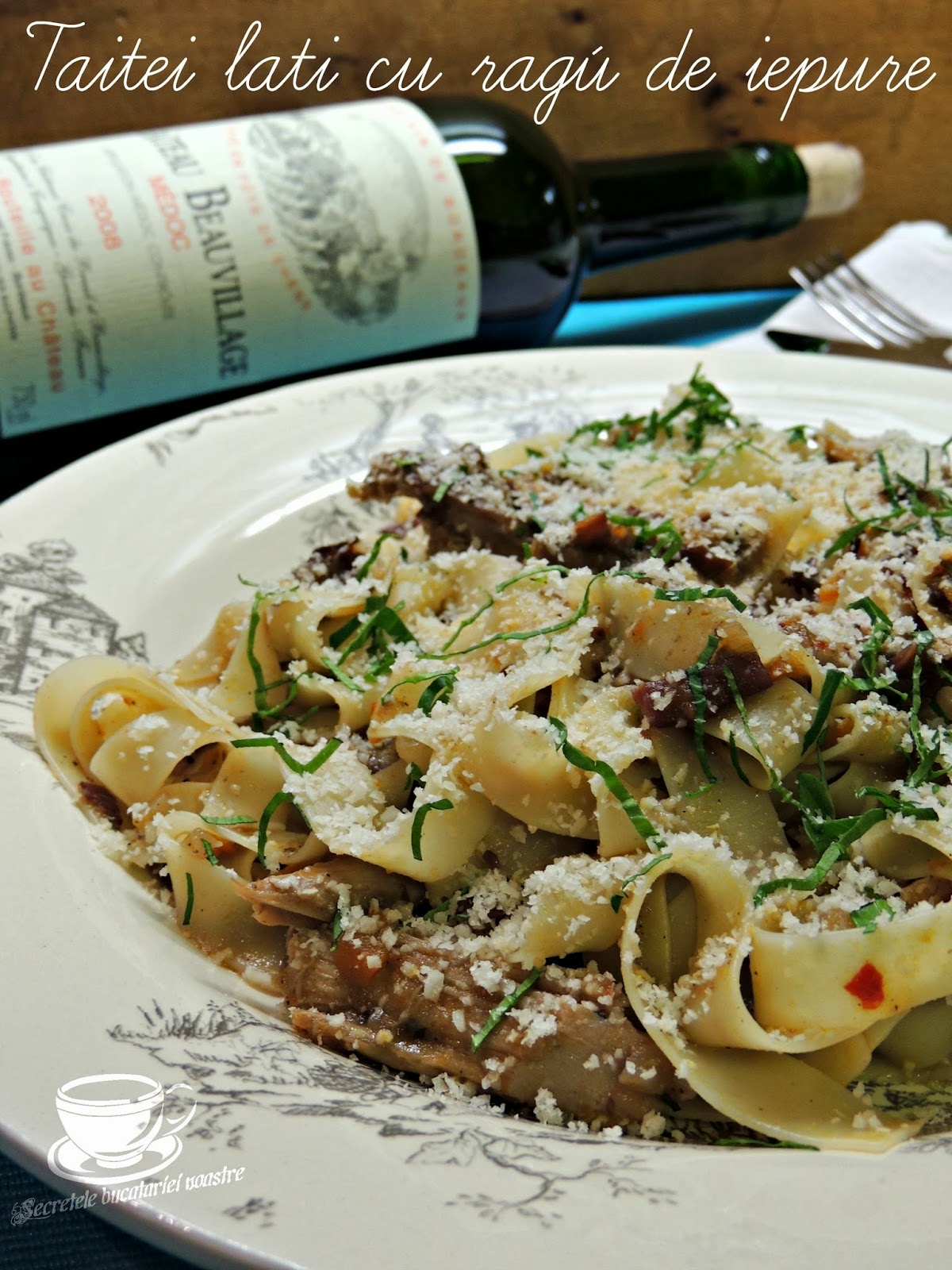 TAITEI LATI CU RAGÚ DE IEPURE