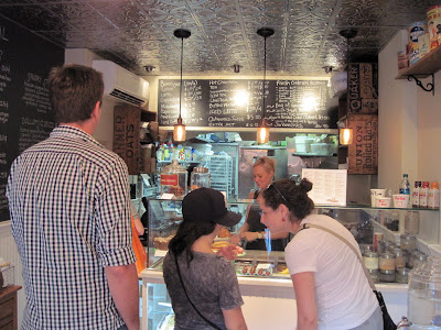 The counter at the New In New York restaurant Oatmeals