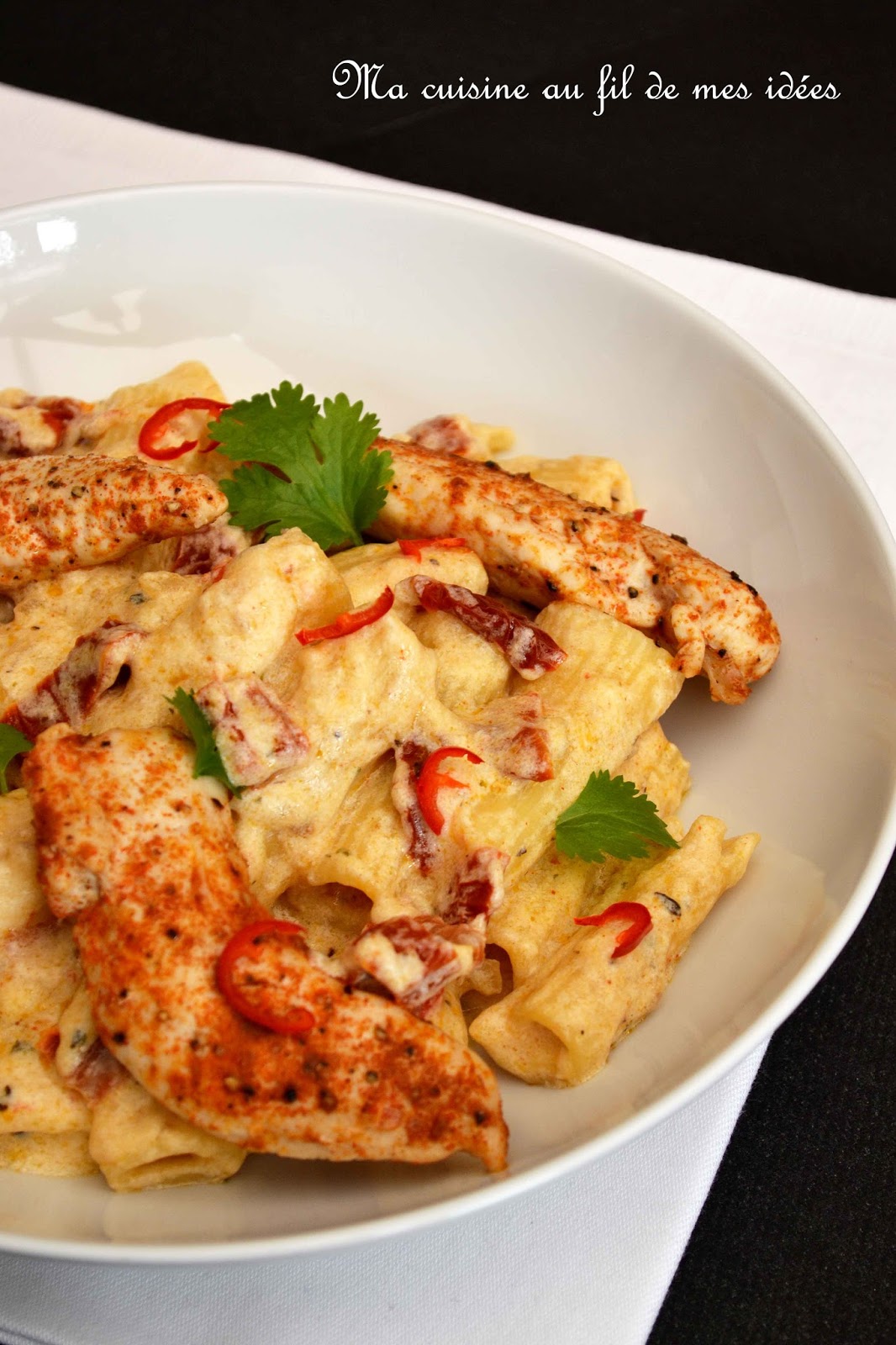 Ma cuisine au fil de mes idées... Chicken Rig'n cheese Pâtes