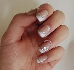 nails french prom diagonal manicure nail