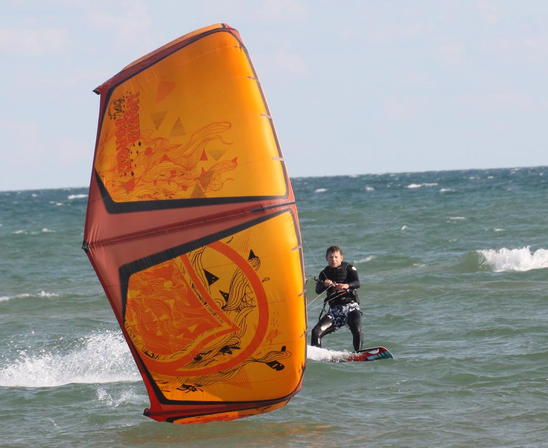 Michigan Exposures Kitesurfing on Lake Huron