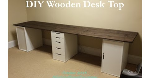 A Girl And Some Paint Diy Wooden Desk Top