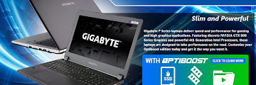 Laptop Gigabyte P34Gv2 dan Gigabyte P35Gv3 di jual sesuai keinginan pembeli