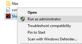 Run as Administrator