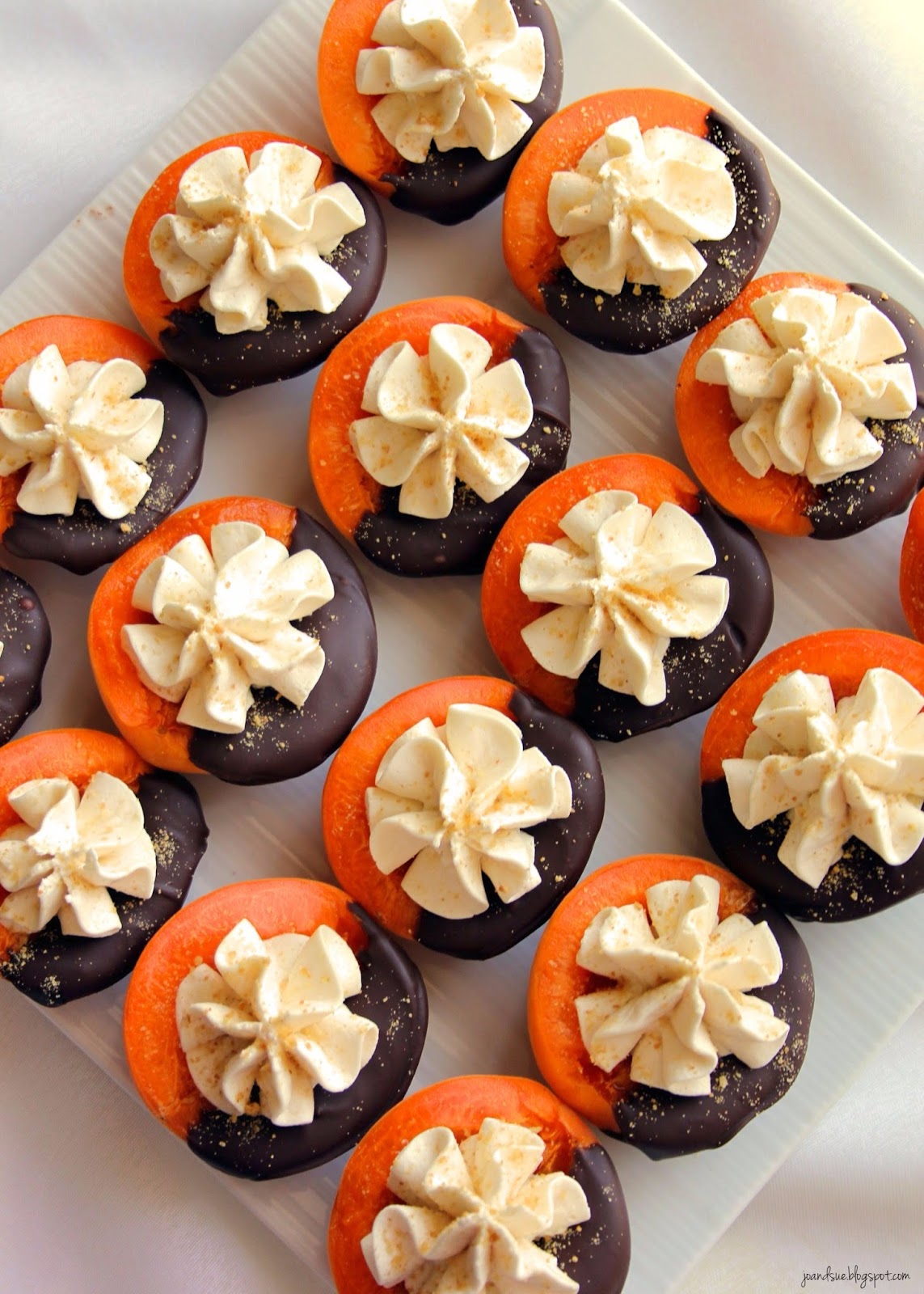 Jo and Sue Apricot Cheesecake Bites