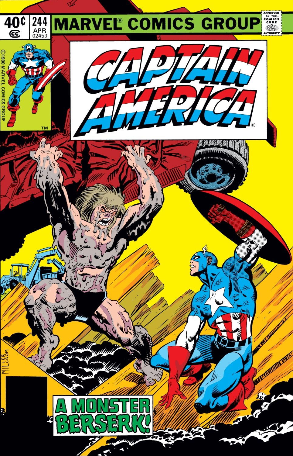 Read online Captain America (1968) comic -  Issue #244 - 1