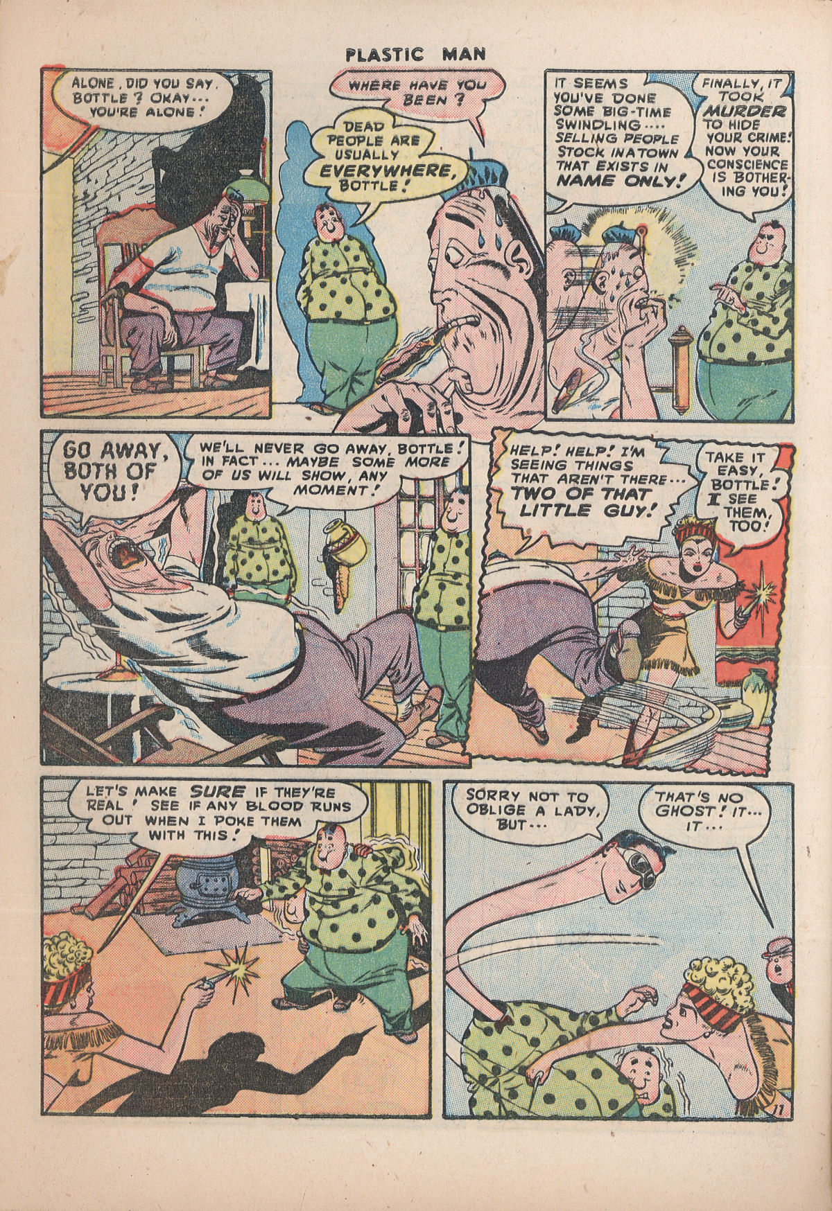 Read online Plastic Man (1943) comic -  Issue #11 - 46