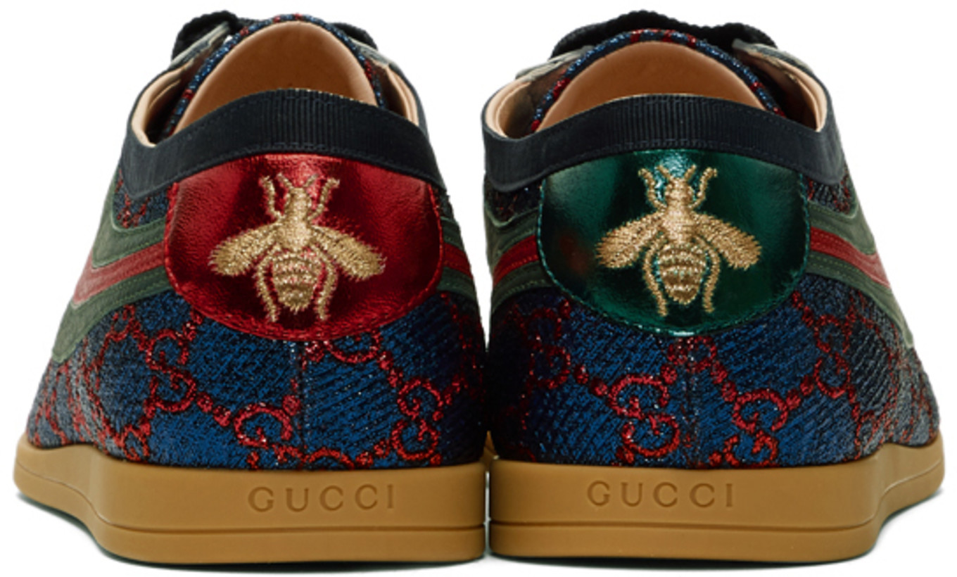 Conflict Resolution: Gucci Blue Effacer GG Sneakers | SHOEOGRAPHY