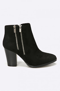 Botine dama piele intoarsa negre cu toc gros de iarna din catifea la reducere Big Star Botine dama piele intoarsa negre cu toc gros de iarna din catifea la reducere Big Star