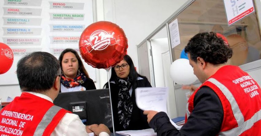 Inspectores SUNAFIL detectan a trabajadores de academias e institutos que laboran informalmente Inspectores SUNAFIL detectan a trabajadores de academias e institutos que laboran informalmente