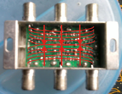 gambar dua buah sinyal dari dua switch 22k berbenturan