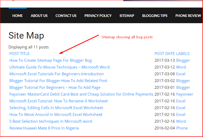 how to create a blog site