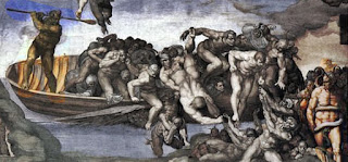 O Juízo Final do Michelangelo Michelangelo Juizo Universal CApela Sistina Caronte Biagio Cesena - O Juízo Final do Michelangelo