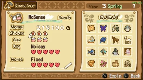 16 Harvest Moon Hero: of Leaf Valley events