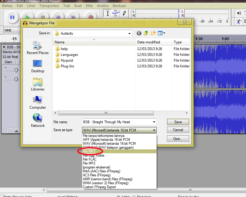 Cara mengubah lagu menjadi karaoke dengan audacity