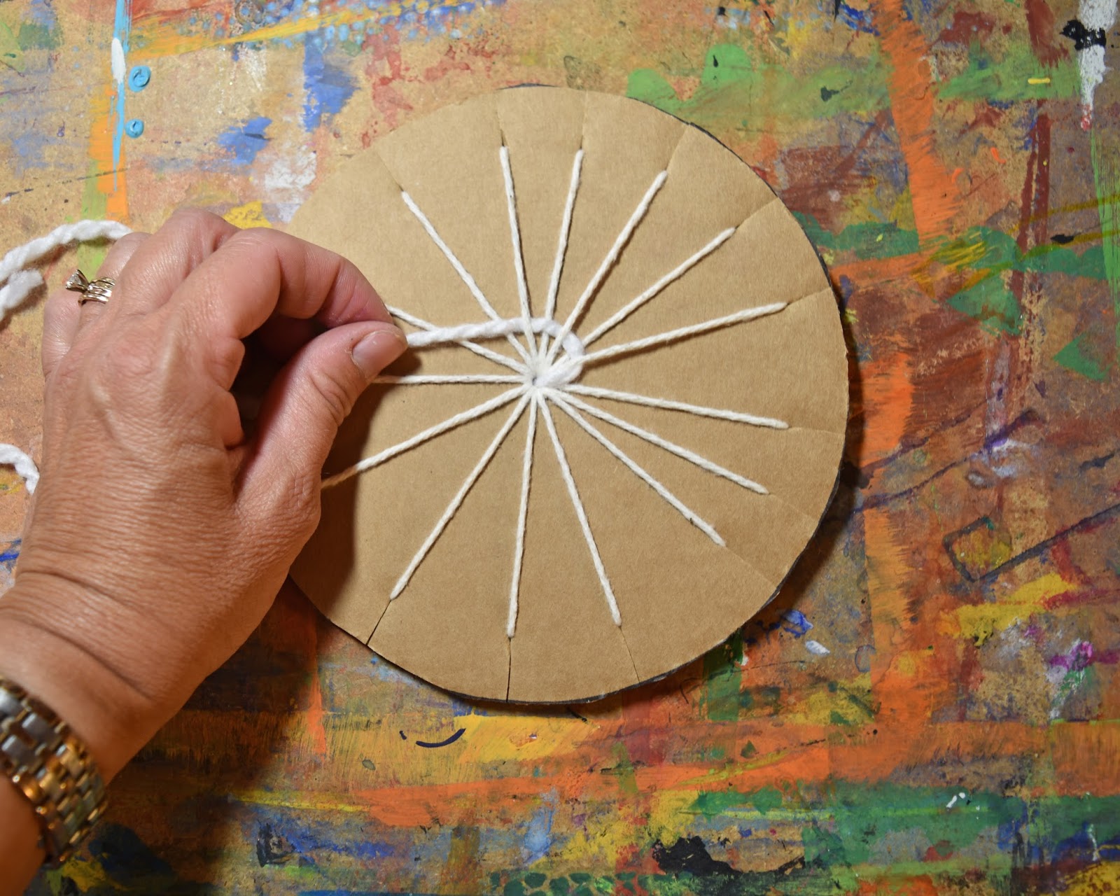 that artist woman Sunset Weavings