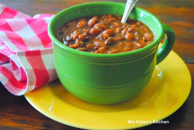 Slow Cooker Baked Pinto's at Miz Helen's Country Cottage