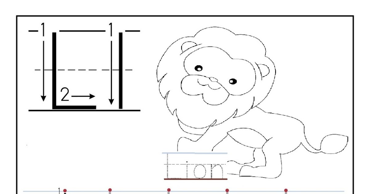 Letter L Worksheet Coloring Pages