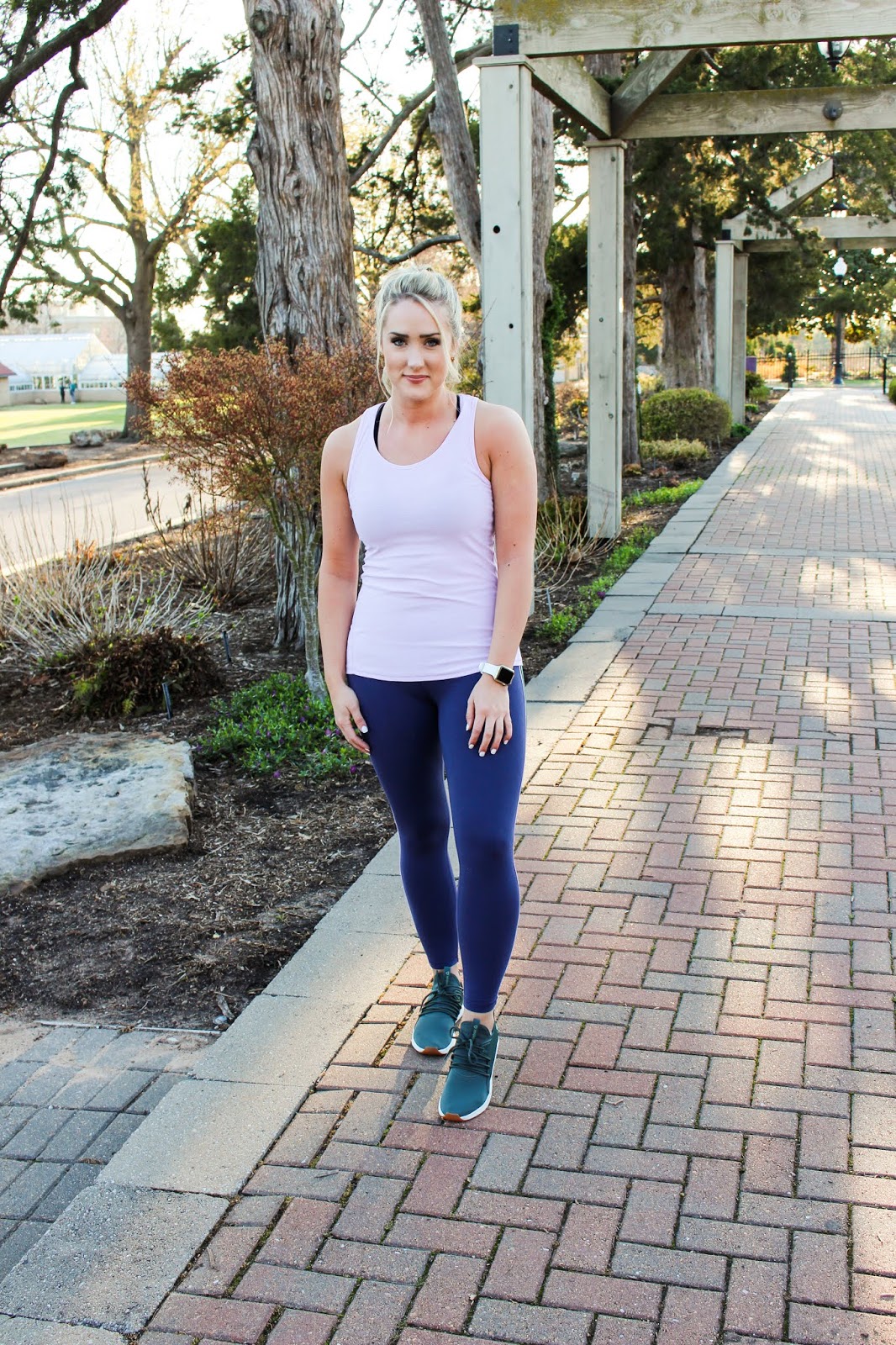 The Blue Diamond: Lavender Tank & Compression Leggings {Activewear Outfit}