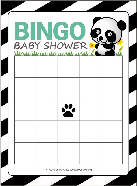 Bingo para baby shower