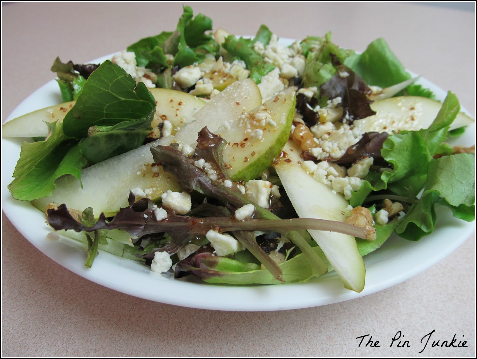 Pear, Blue Cheese and Walnut Salad