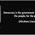 Pengertian Demokrasi Menurut Abraham Lincoln