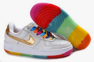 nike rainbow sole shoes