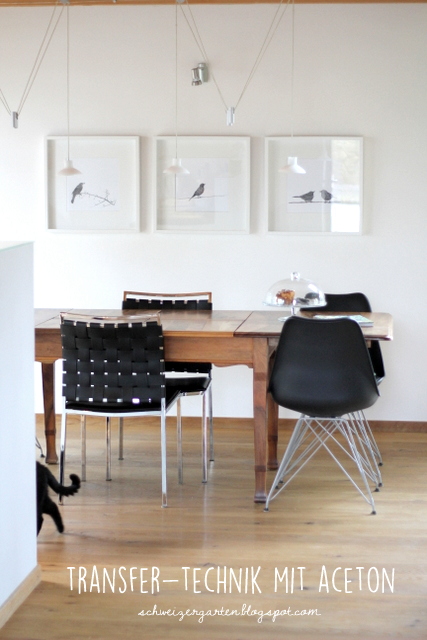 Ein Schweizer Garten Transfertechnik Mit Aceton