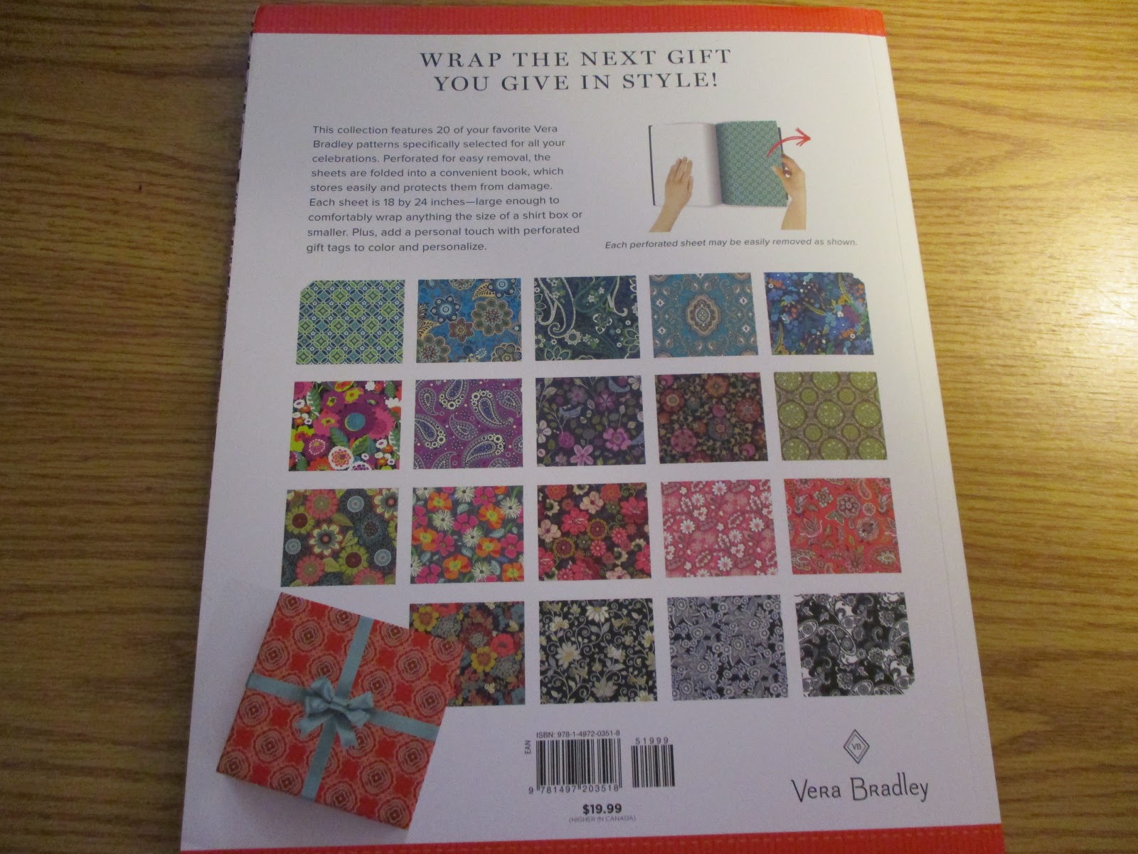 Missy's Product Reviews Oh Happy Day Vera Bradley Wrapping Paper