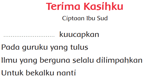 Soal Tematik Kelas 1 Tema 2 Subtema 2 Edisi Revisi Semester 1 - SOAL