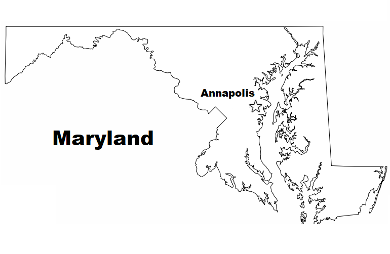 Blog de Biologia: Maryland State Map coloring page