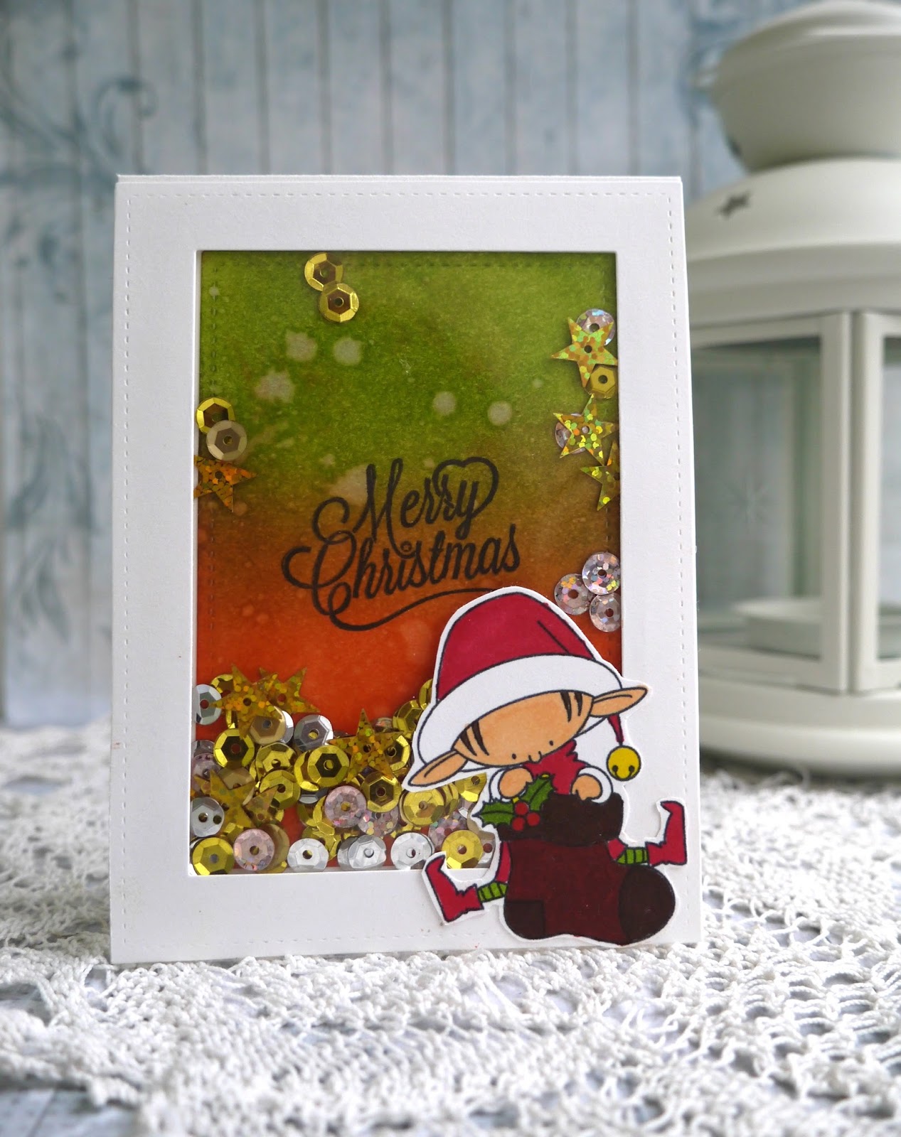 Открытка с шейкером мастер класс