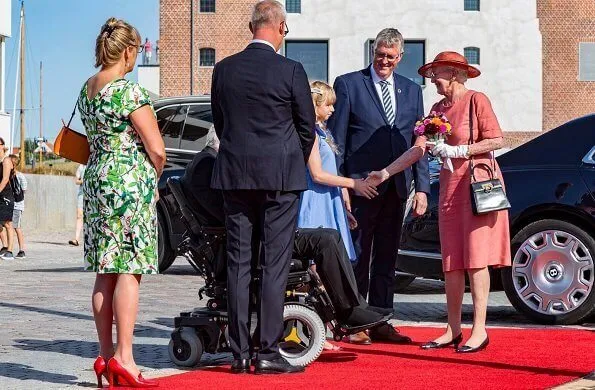 Danish Queen Margrethe visited City Harbor in Sønderborg. The Queen was welcomed by Mayor Erik Lauritzen