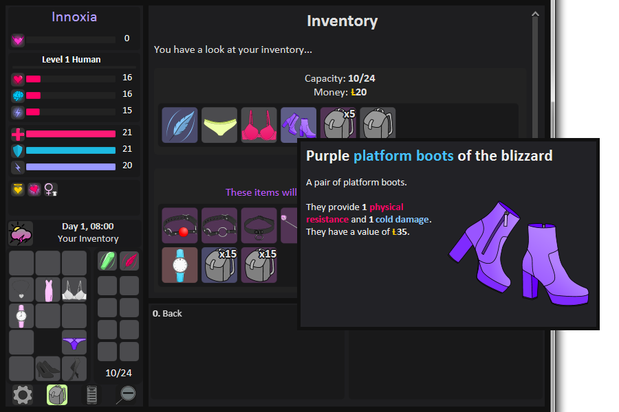 New inventory screen 