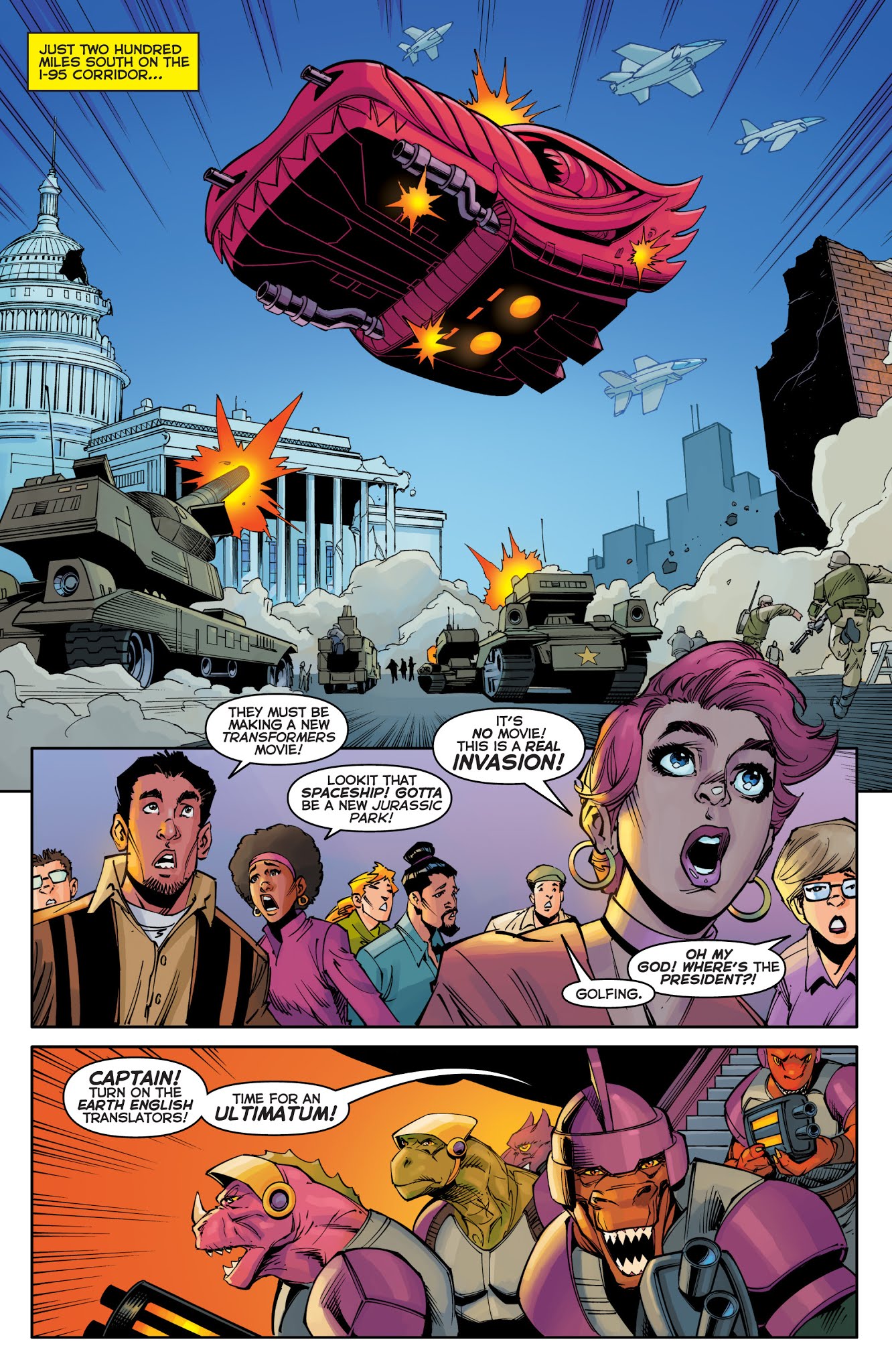 Read online Dinosaucers comic -  Issue #3 - 11