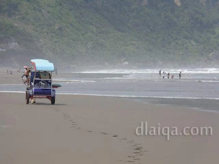 keliling pantai dengan bendi