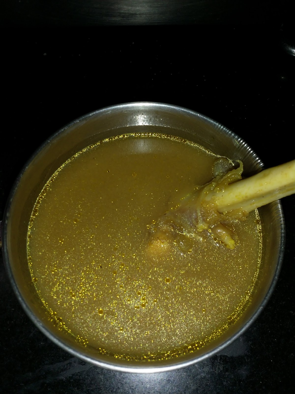 Lamb bones soup/ aatu kal soup