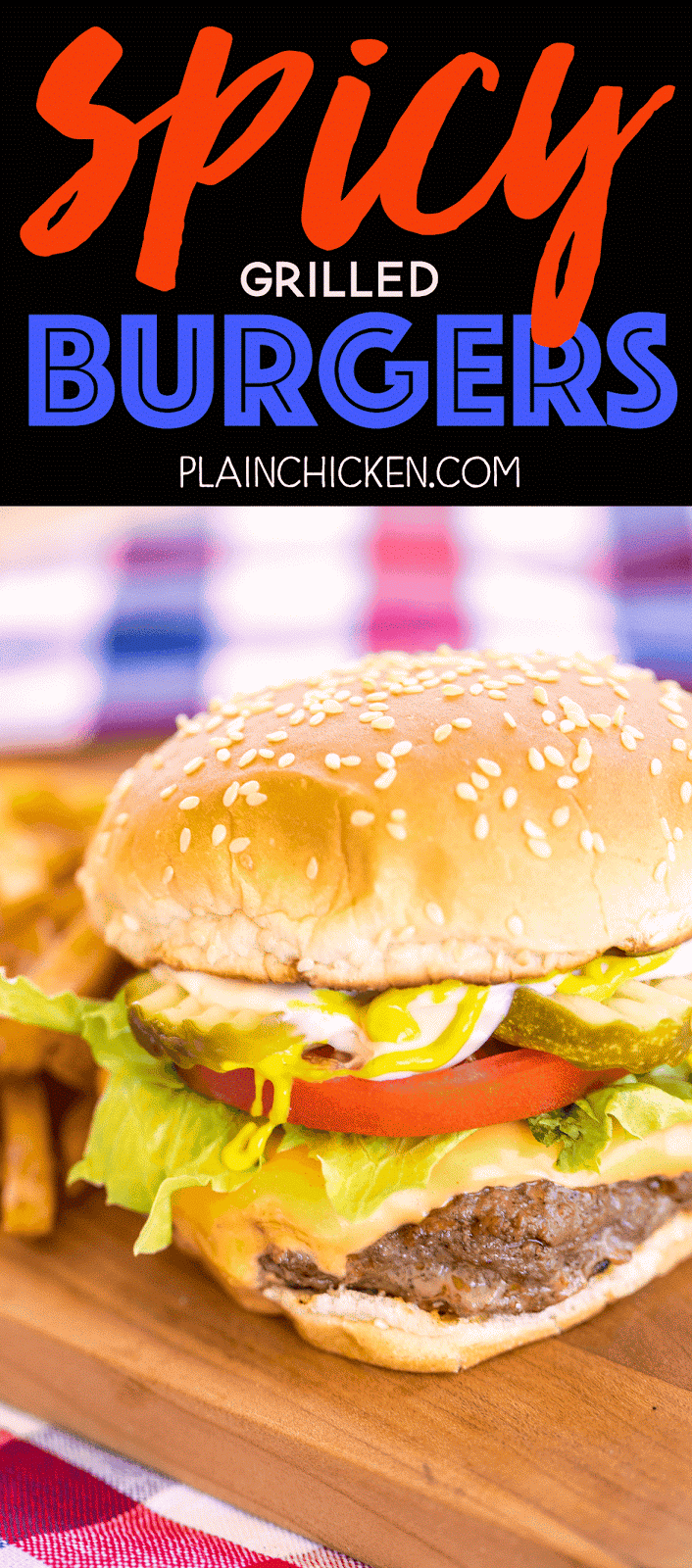 Spicy Grilled Hamburgers | Plain Chicken®