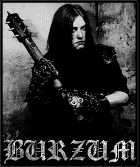 imagen de Varg Verkens, lider de Burzum, vestido  de black metalero