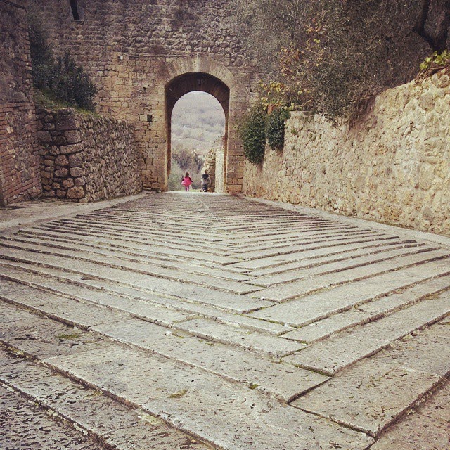 One of Monteriggioni's two town gates. 