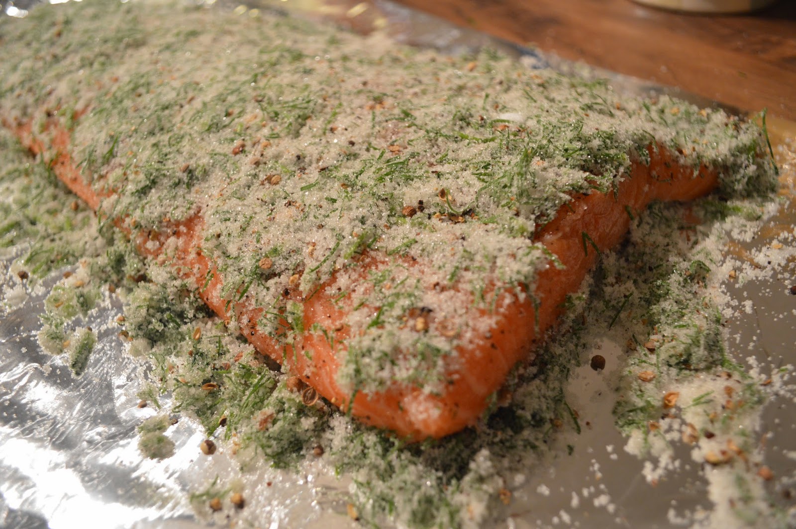 juniper and peppercorns gravlax mix, gravlax cure for salmon