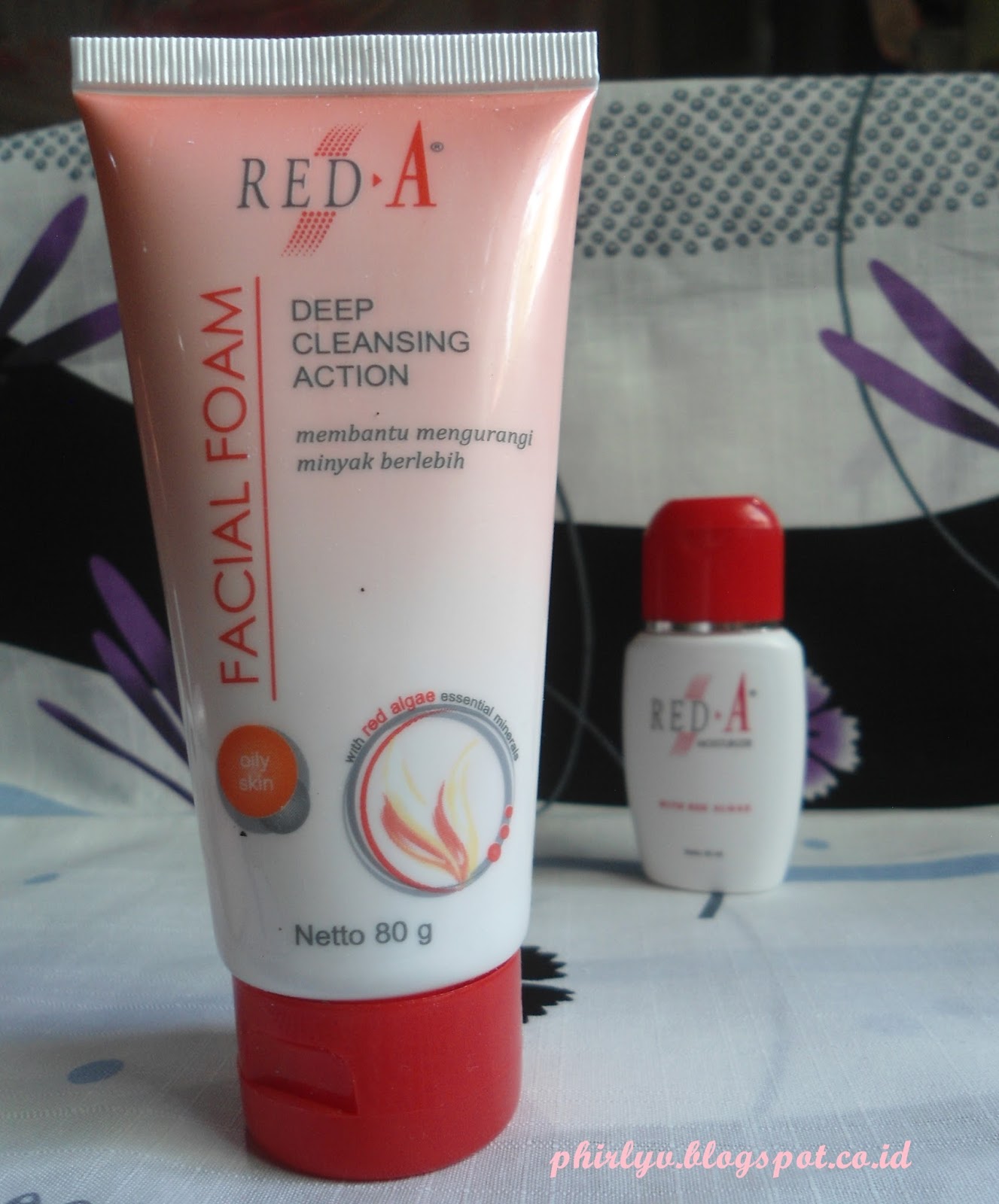 REVIEW REDA MOISTURIZER WITH RED ALGAE & REDA FACIAL FOAM FOR OILY