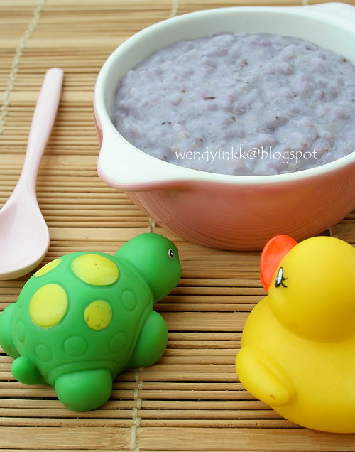 Table for 2.... or more Quinoa Rice Pudding with Blueberries Baby
