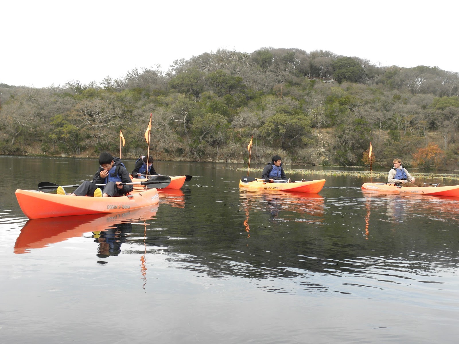 Family Adventures Kayaking on the Head Water of San Marcos River